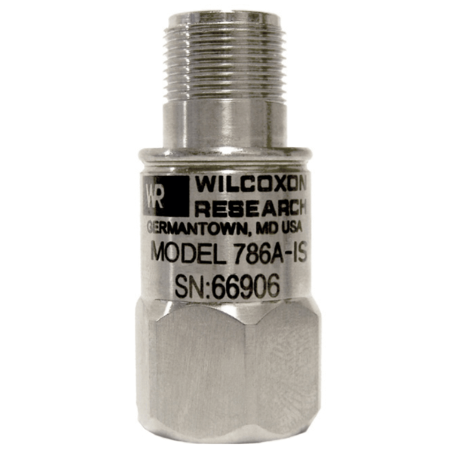 Wilcoxon Sensing Technologies Intrinsically Safe Certified Accelerometer, Model 786A-IS